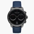 【Nordgreen】ND手錶 先鋒 Pioneer 42mm 深空灰殼×黑面 北歐藍純素皮革錶帶(PI42GMVENABL)