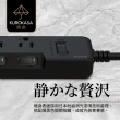 【iPlus+ 保護傘】7切6座3P延長線1.8M-消光黑系列(KU-3766-6-BK)