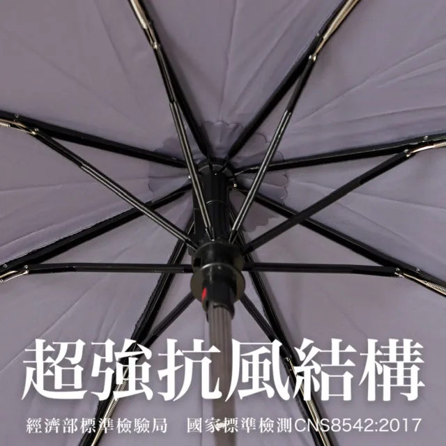 【雨傘王】BigRed安全感27吋大傘面 自動折傘 多人撐傘(終身免費維修)