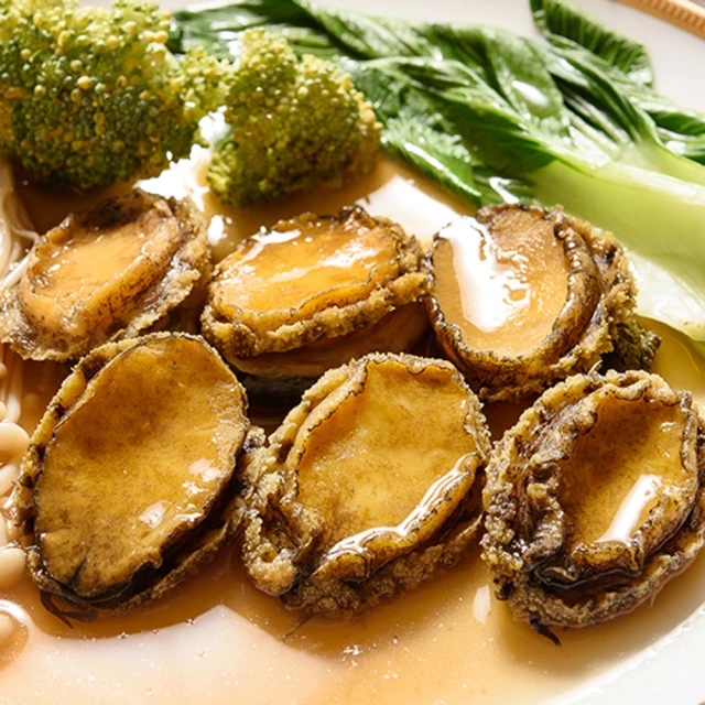 【鮮綠生活】熟凍帶殼鮑魚共6包(淨重19g±10%/顆 10顆/包 中秋烤肉 燒烤)