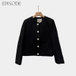 【EPISODE】簡約百搭小香風短版羊毛外套135017（黑）