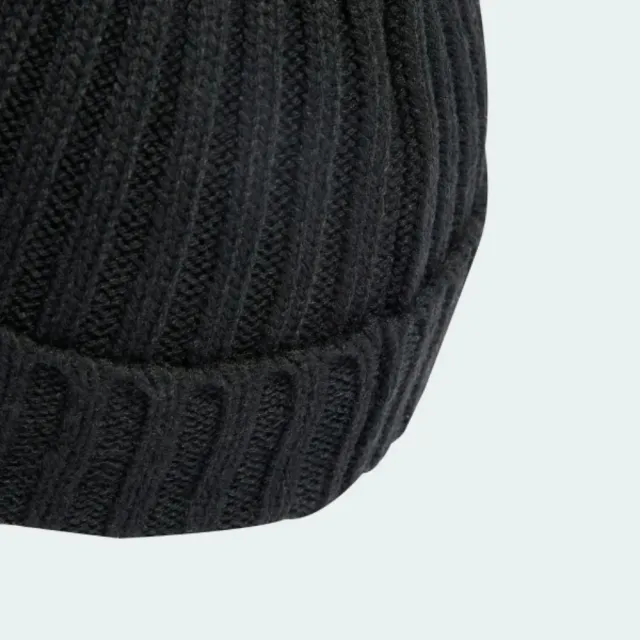 【adidas 愛迪達】帽子 毛帽 運動帽 FISHERMAN BEANI 黑 IB2656