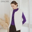 【EPISODE】修身百搭舒適坑條立領針織毛衣135503（紫）