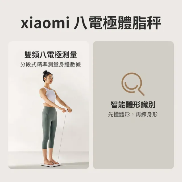 【Xiaomi】小米八電極體脂秤 體脂秤 體脂計 體脂 體重機 體脂機(精準測脂 支援藍芽 wifi 雙連接)