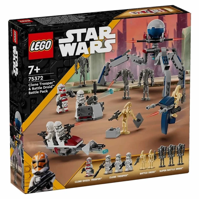 【LEGO 樂高】LT75372 星際大戰系列 - Clone Trooper™ & Battle Droid™ Battle Pack