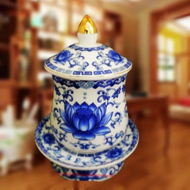 【盛硯莊佛教文物】青花瓷器復刻版中型(佛教文物)