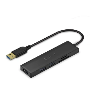 【QGeeM】USB3.0 5合1/USB3.0/SD/TF電腦擴充轉接器 17CM
