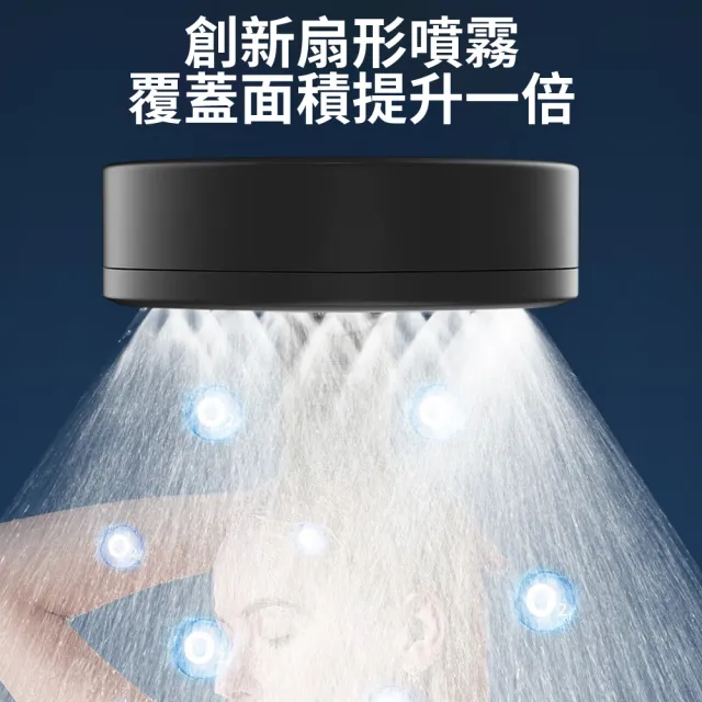【YBL】三檔強力增壓止水蓮蓬頭 手持省水洗澡淋浴沐浴花灑 扇形噴霧噴頭