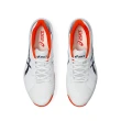 【asics 亞瑟士】SOLUTION SWIFT FF 男款 網球鞋(1041A298-104 白黑橘 上網型球員設計鞋款 前後掌亞瑟膠)