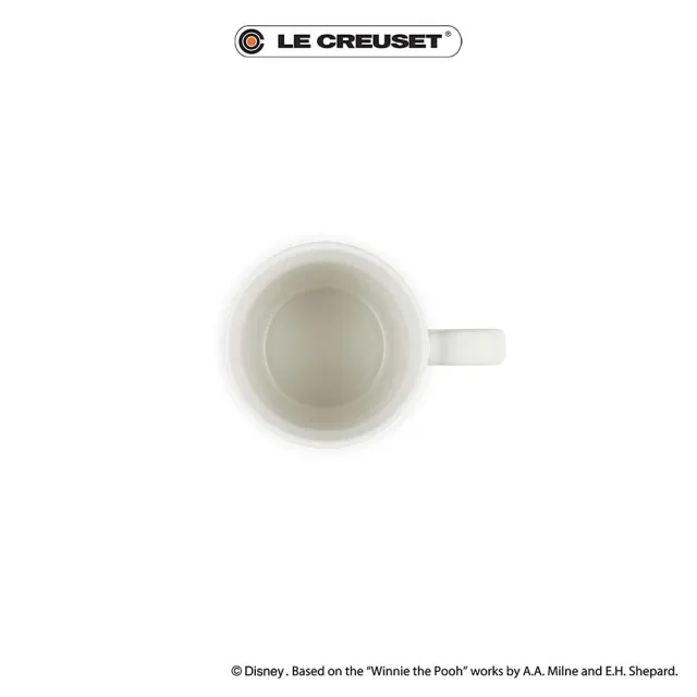 【Le Creuset】小熊維尼系列 瓷器V馬克杯330ml(蛋白霜)