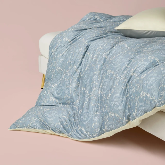 青鳥家居 好好睡奶蓋床包被套組/4件式(加大床包+薄被套/經