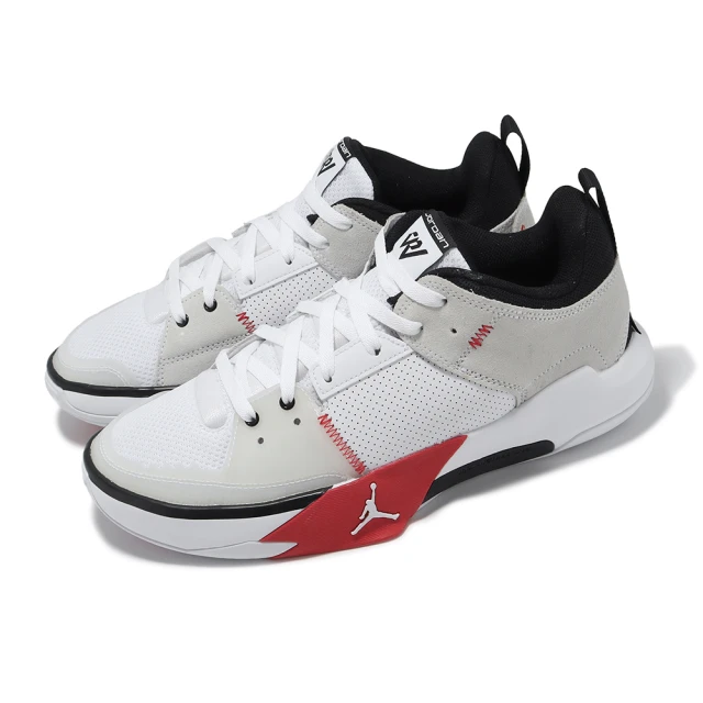 NIKE 耐吉NIKE 耐吉 籃球鞋 Jordan One Take 5 PF 男鞋 白 紅 氣墊 威少 忍者龜 麂皮 運動鞋(FD2336-106)