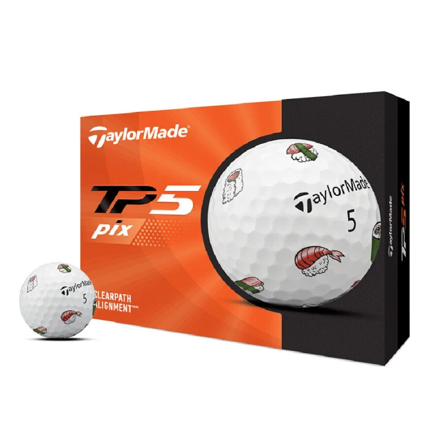 TaylorMadeTaylorMade 限量版泰樂梅壽司高爾夫球一打(TP5 PIX SUSHI GOLF BALLS)