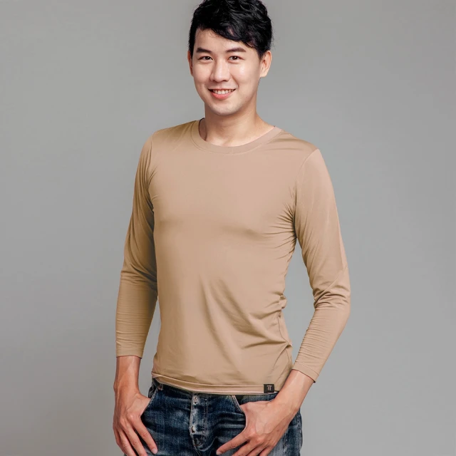 HENIS 圓領男款H-TECH刷毛機能保暖衣3件+韓版10