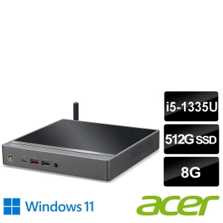 ACER 宏碁Acer 宏碁 羅技鍵鼠組★RB610迷你電腦(RB610/i5-1335U/8G/512G SSD/W11)
