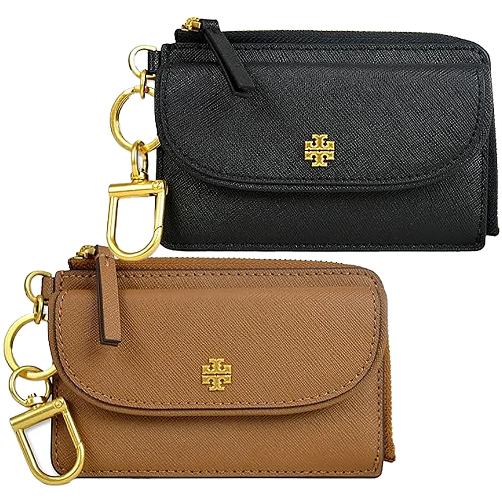 【TORY BURCH】Emerson多卡拉鏈鑰匙圈證件包（多款任選）