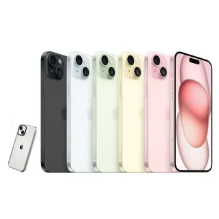 【Apple】iPhone 15(256G/6.1吋)(犀牛盾透明防摔殼組)