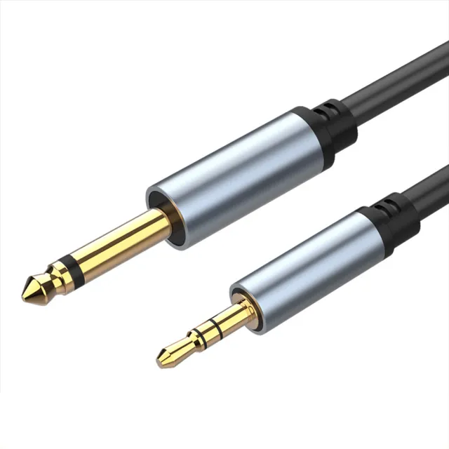 【魔宙】3.5mm轉6.5mm 電吉他/調音台/麥克風/外放音箱 黑 3M