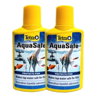 【TETRA 德彩】AquaSafe水質穩定劑 500ml×2/限量優惠組2罐/獨特膠體成份保護魚體(淡海水魚缸適用T716)