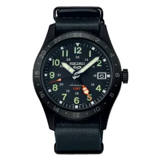 【SEIKO 精工】Field系列GMT時尚腕錶 39.4mm(4R34-00C0C/SSK025K1)