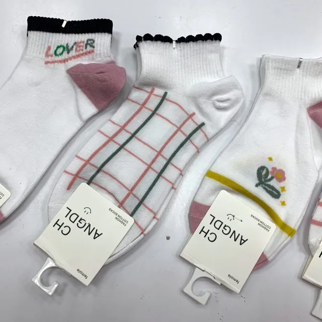 【Socks Form 襪子瘋】5雙組-日系棉質短襪(踝襪/棉襪/船型襪/女襪)