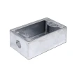 【朝日電工】工業風白鐵組合式雙開關組+1P鋁明盒(開關組+明盒)