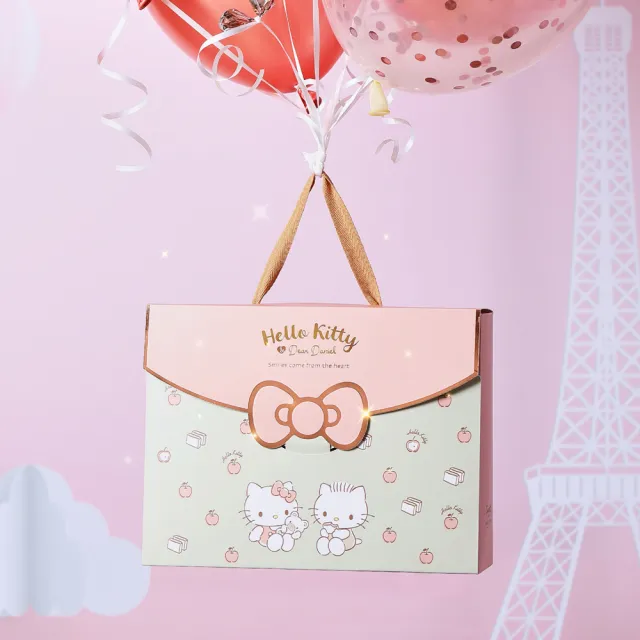 【金格食品】Hello Kitty 輕奢包(獨家收藏Kitty&Daniel限定杯墊)