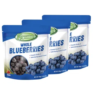Frenature富紐翠 加拿大A級冷凍藍莓 320g x 3包組(冷凍宅配)