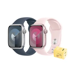 寶可夢充電組【Apple】Apple Watch S9 GPS 45mm(鋁金屬錶殼搭配運動型錶帶)