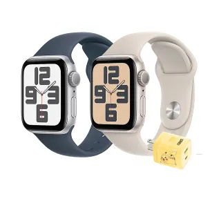 寶可夢充電組【Apple 蘋果】Apple Watch SE2 2023 GPS 44mm(鋁金屬錶殼搭配運動型錶帶)