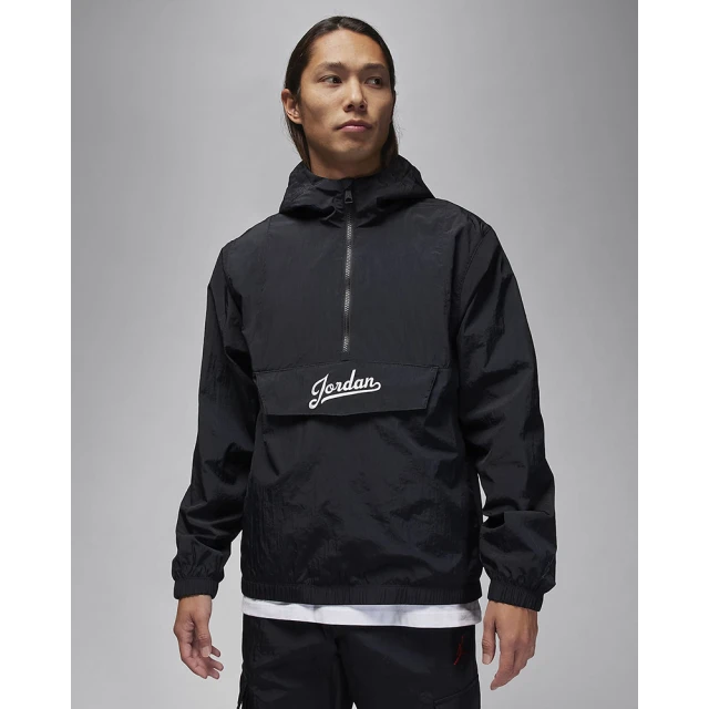 NIKE 耐吉NIKE 耐吉 連帽 衝鋒衣 籃球 AS M J FLT MVP HBR JKT 男款 黑(FN6349010)