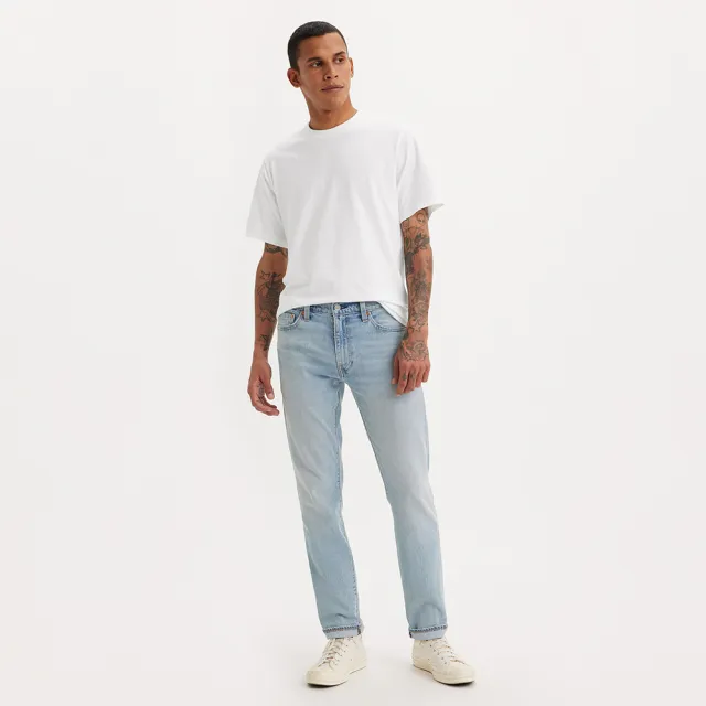 【LEVIS】男 511低腰修身窄管牛仔褲/淺藍水洗/赤耳/寒麻纖維/彈性布料 熱賣單品 04511-5838