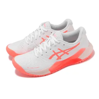 【asics 亞瑟士】網球鞋 GEL-Challenger 14 女鞋 白 橘 粉 避震 耐磨 亞瑟膠 運動鞋 亞瑟士(1042A231101)