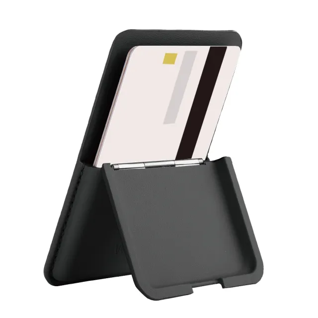 【WiWU】Magllet皮革磁吸支架卡夾(超強磁力大空間可收納3張卡片)