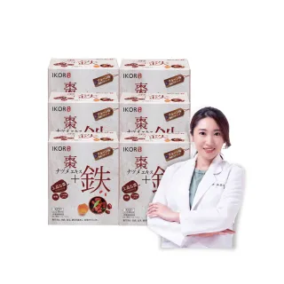 【IKOR】和漢氣巡棗鐵顆粒食品x6盒(30袋/盒 吳亞凡中醫師推薦 補氣提神好氣色 鐵+檸檬酸)