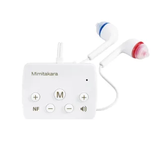 【Mimitakara 耳寶】6KAA 藍牙充電口袋型助聽器 白 五鍵版