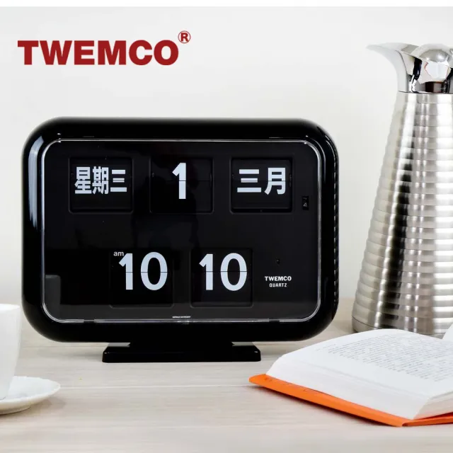 【TWEMCO】QD-35 翻頁鐘 中文萬年曆 桌放 壁掛(共6色)