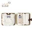 【SISSO】小小紳士兔天絲棉蝴蝶裝圍兜禮盒 3M 6M