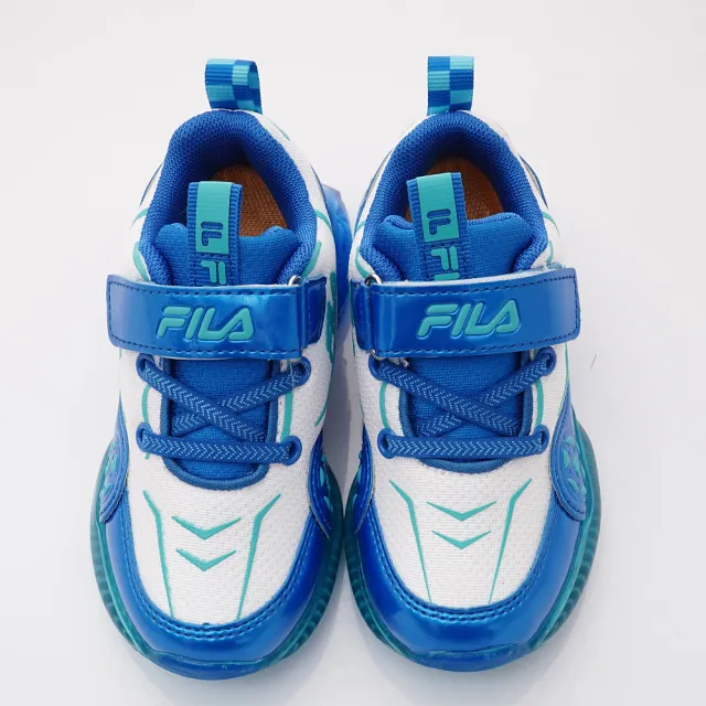 【童鞋520】櫻桃家FILA-賽車電燈運動鞋(7-J452Y-313藍--16-22cm)