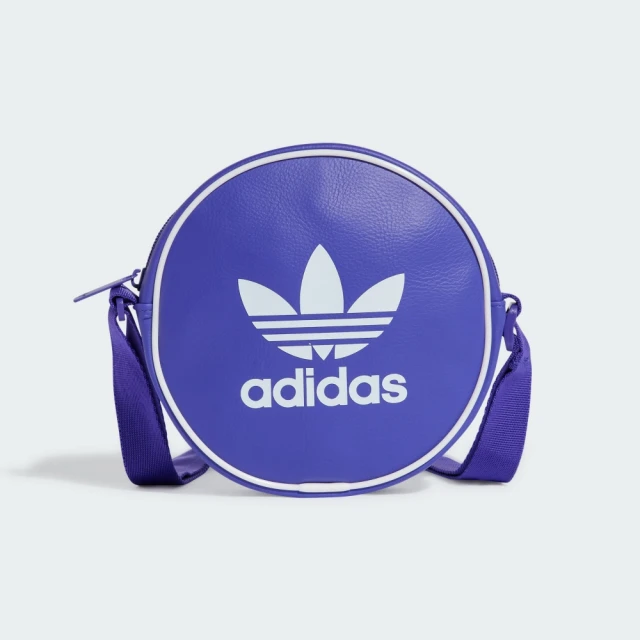 adidas 愛迪達 側背包 斜背包 小包 運動包 三葉草 AC ROUND BAG 紫 IR5446