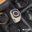 【加拿大elkson】Apple Watch Ultra U1/U2 49mm一體成形軍規錶帶+鋼化膜套組(柔韌透氣耐磨TPU)