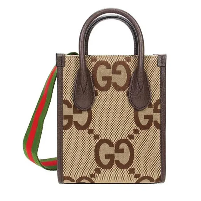 【GUCCI 古馳】經典GG LOGO系列迷你中性款手提單肩斜背手機包(多色可選)