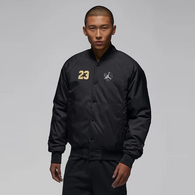 NIKE 耐吉 外套 男款 運動外套 夾克 AS M J CNY VARSITY JKT GCEL 黑 FZ6436-010