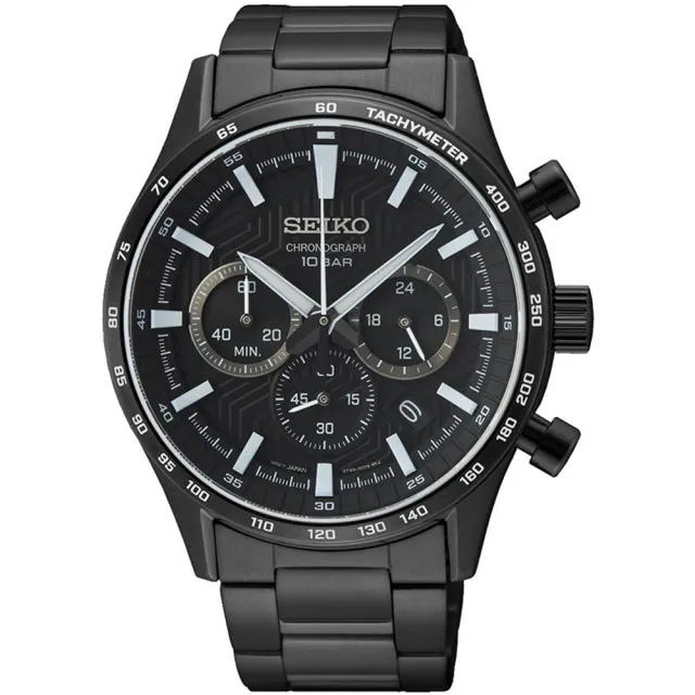 【SEIKO 精工】CS系列 經典時尚三眼計時腕錶 母親節 禮物 推薦(SSB415P1/8T63-00Y0SD)