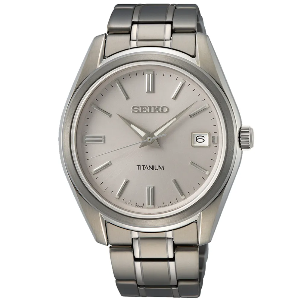 【SEIKO 精工】CS系列 鈦金屬 簡約石英腕錶 新年禮物 推薦 送禮(SUR369P1/6N52-00B0S)