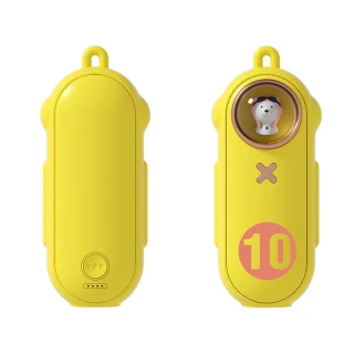【KOKOYI】2入組-T10新款速熱溫控USB超大電量療癒系迷你便攜暖手寶 暖宮寶(速熱暖手寶/暖暖包/懷爐/電暖蛋)