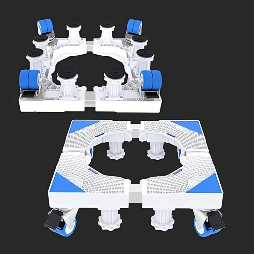 【心靈捕手嚴選】直立式滾筒式洗衣機底座-8腳4雙輪帶煞車