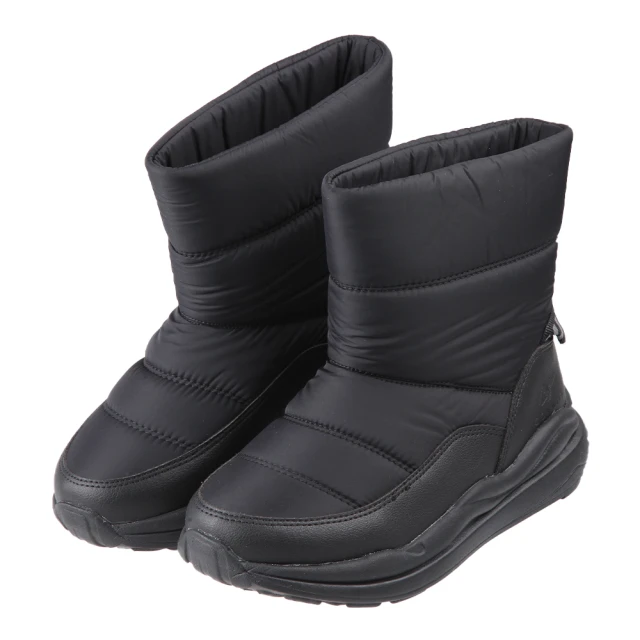 布布童鞋布布童鞋 CONNIFE騎士黑防潑水中筒兒童雪靴(Q3Y159D)