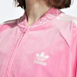 【adidas 愛迪達】外套 女款 運動外套 三葉草 亞規 新年 VELOUR SST JKT 粉 IX4223