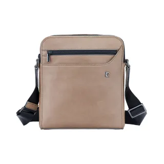 【pierre cardin 皮爾卡登】休閒商務雙用日字側背包(斜背包/側背包)